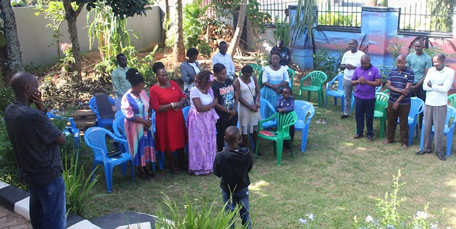 Uganda Nile Discourse Forum Members (Farmers) at one of the community dialogues on Climate Smart Agriculture 