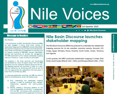 Nile Basin Discourse launches stakeholder mapping - Nile Voices, 1st Realese 2015