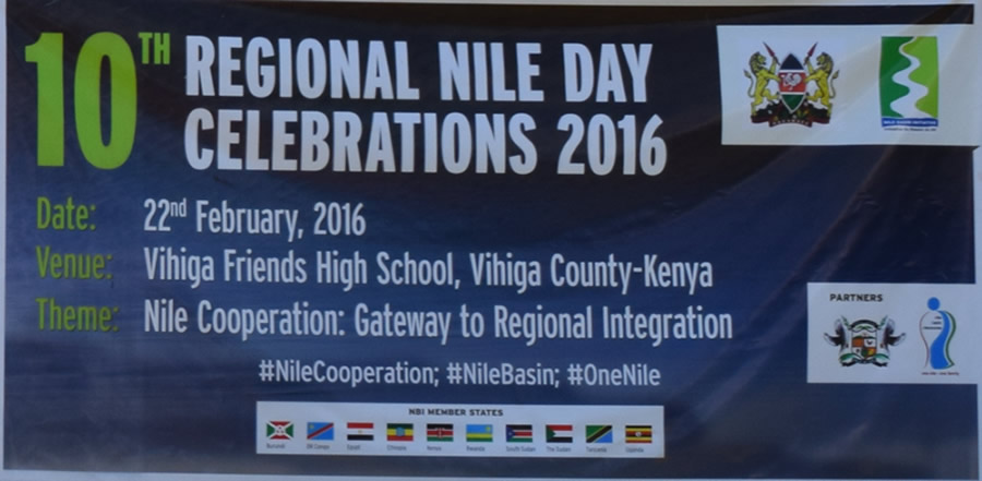NBD joined the NBI and the rest of the Nile riparian states for the 10th Regional Nile Day celebrations - 22nd February 2016 in Vihiga County, Kenya.