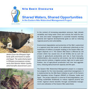 Shared Waters, Shared Opportunities In the Eastern Nile Watershed Management Project