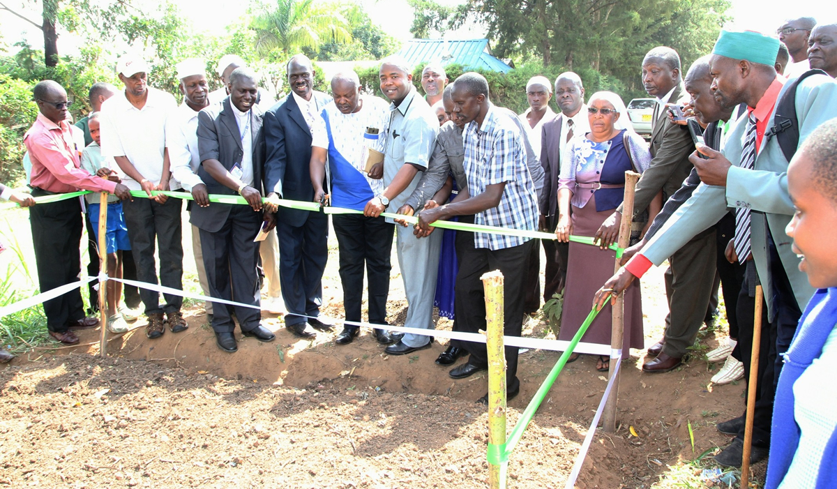 Tree Growing is starting to bear positive results in the degraded hills; the local leaders take lessons at the launch of one of the nurseries established to support the project